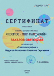 Захаров Святослав, Апрель 2021г.